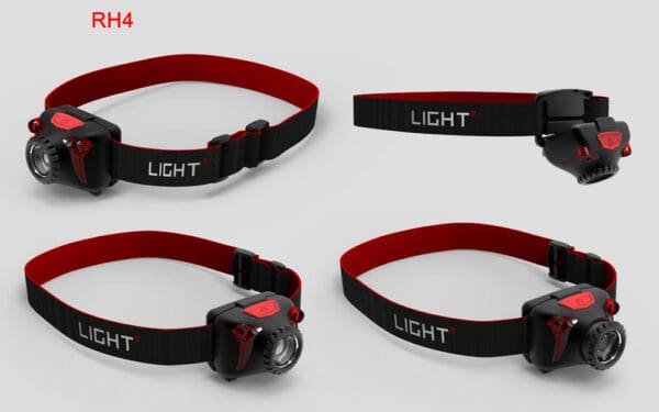 rh4 450 lumensrechargeable lightweight running led headlamp