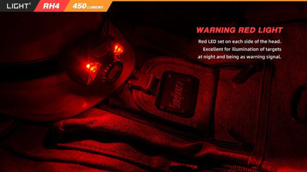 rh4 450 lumensrechargeable lightweight running led headlamp