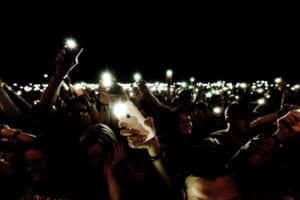flashlight on the phone